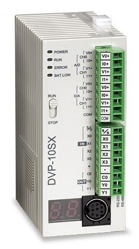 DVP10SX11R PLC de uso general con entradas y salidas analógicas